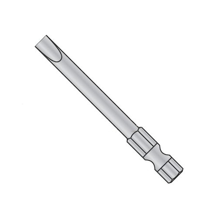 Newport Fasteners 10-12 X 1 15/16 Slotted Power Bits/Point Size: No 10 - No 12/Length 1 15/16/Shank: 1/4, 60PK 300538